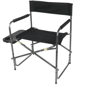 Director's Chair with Side Table, Adult, Black