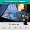 Foldable Camping Fan with Emergency Power Bank 270¬∞ Oscillating Rechargeable Tripod Fan for Hiking Fishing Personal Desk Fan with 4 Speeds 3 Brightne