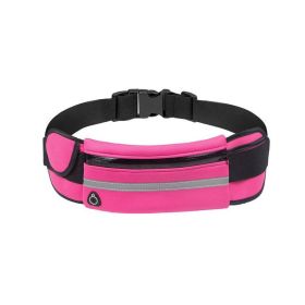 Unisex Sports Fanny Pack; Running Waist Bag; Belt Phone Bag; Water Hydration Backpack Running Accessories (Color: pink)