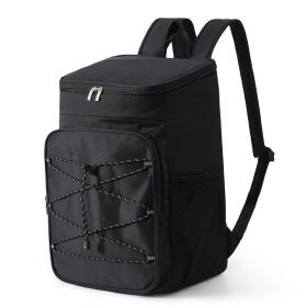 Portable Travel Large Capacity Outdoor Picnic Backpack (Color: Black, Type: Picnic Backpack)