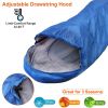 Camping Sleeping Bags for Adults Teens Moisture-Proof Hiking Sleep Bag with Carry Bag for Spring Autumn Winter Seasons